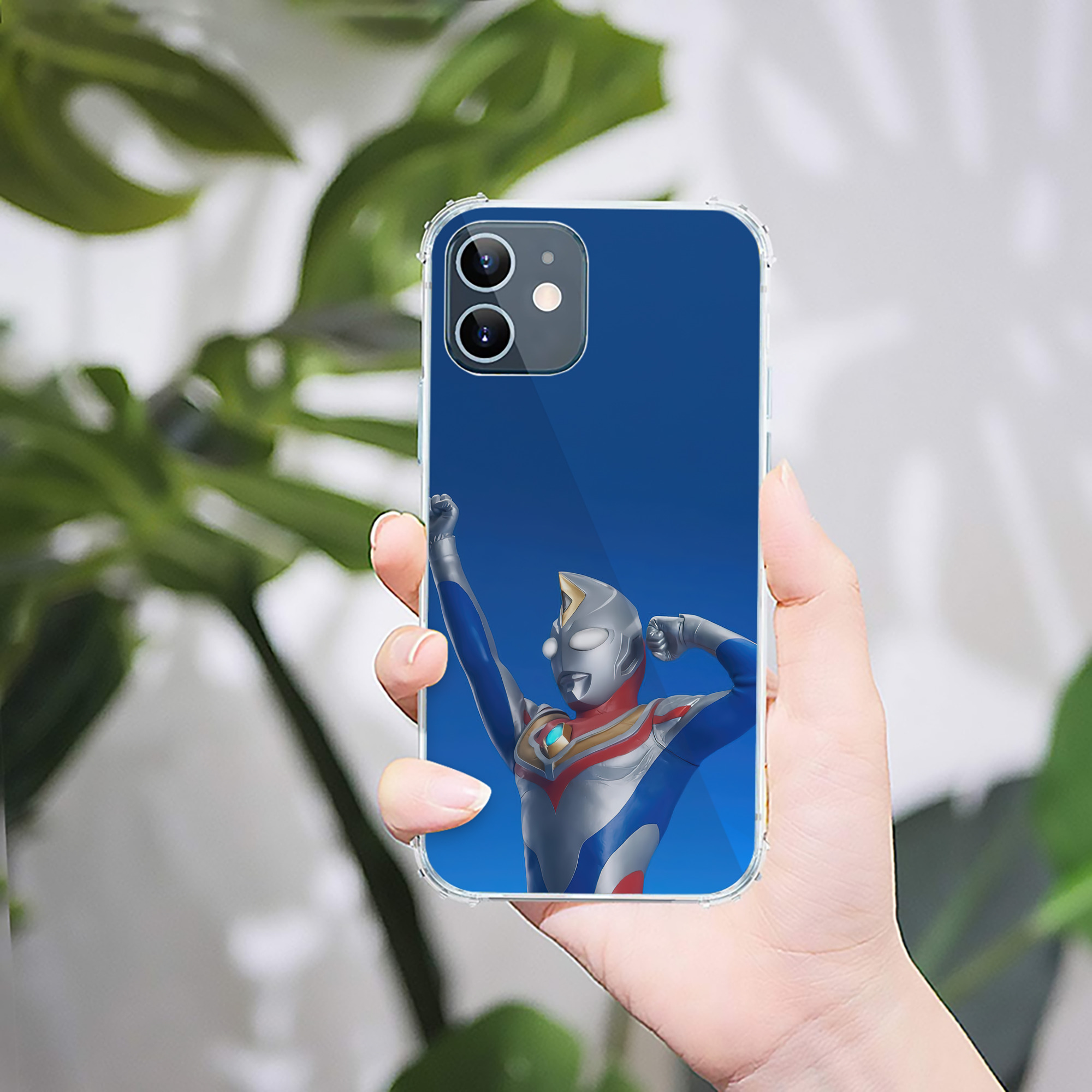 （画像用） ウルトラマン Ultraman 【iPhone 12シリーズ対応】透明スマホケース（クリアソフトケース）
